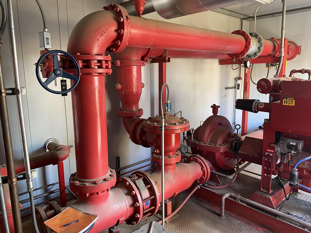 Used Used Complete Diesel Fire Pump skidded Building