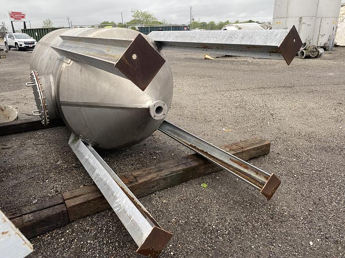 Unused Crown Iron Works Inc. approximately 1300 gallon 304 stainless steel vertical tank