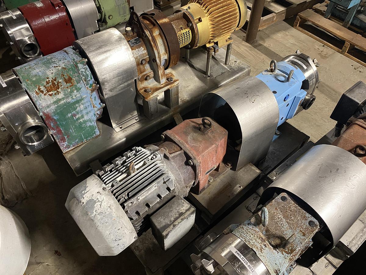 Used Used Waukesha Cherry Burrell sanitary Rotary Pump Model 060