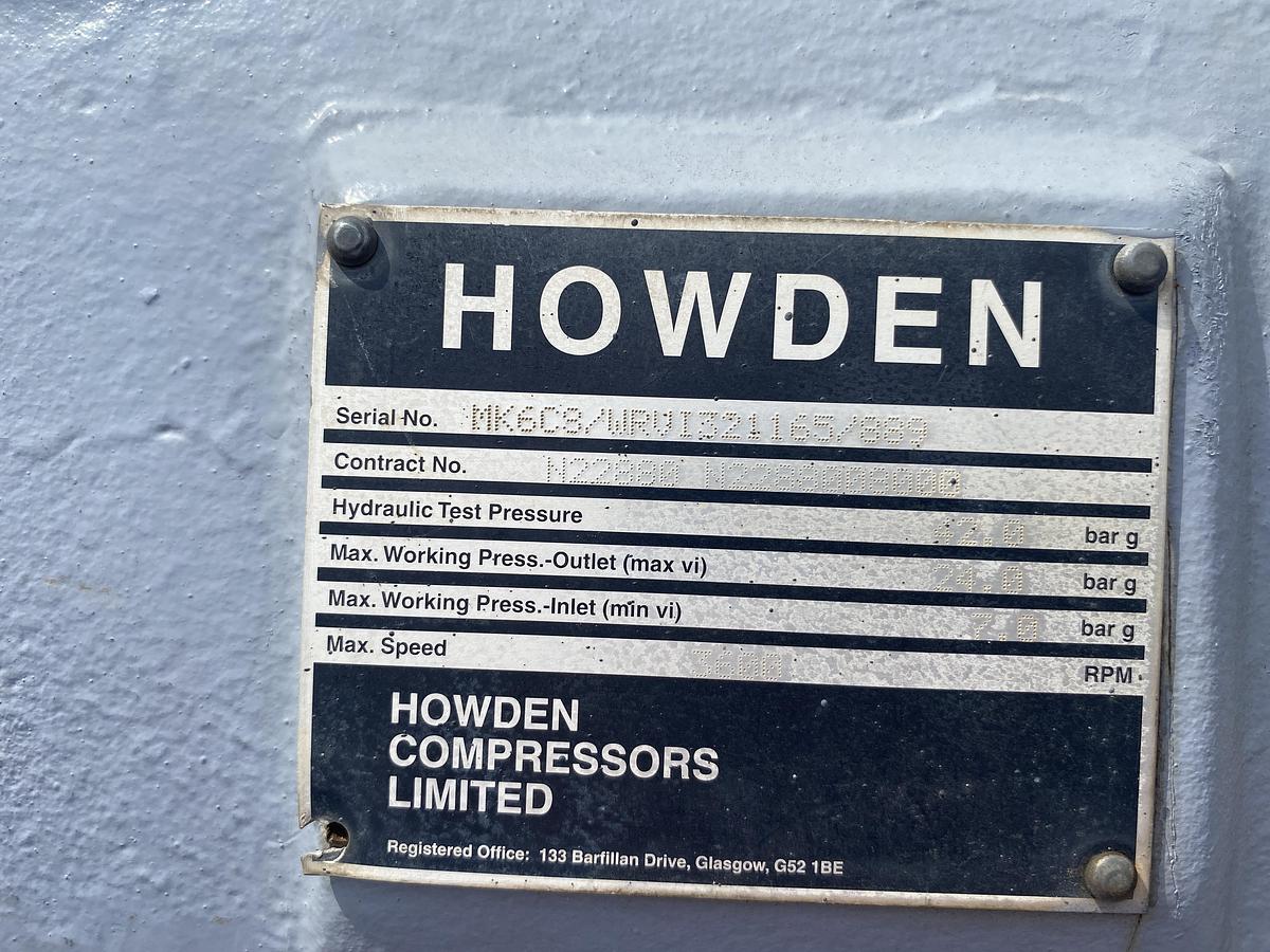 Used Used Howden Model WRVI321165Compressor