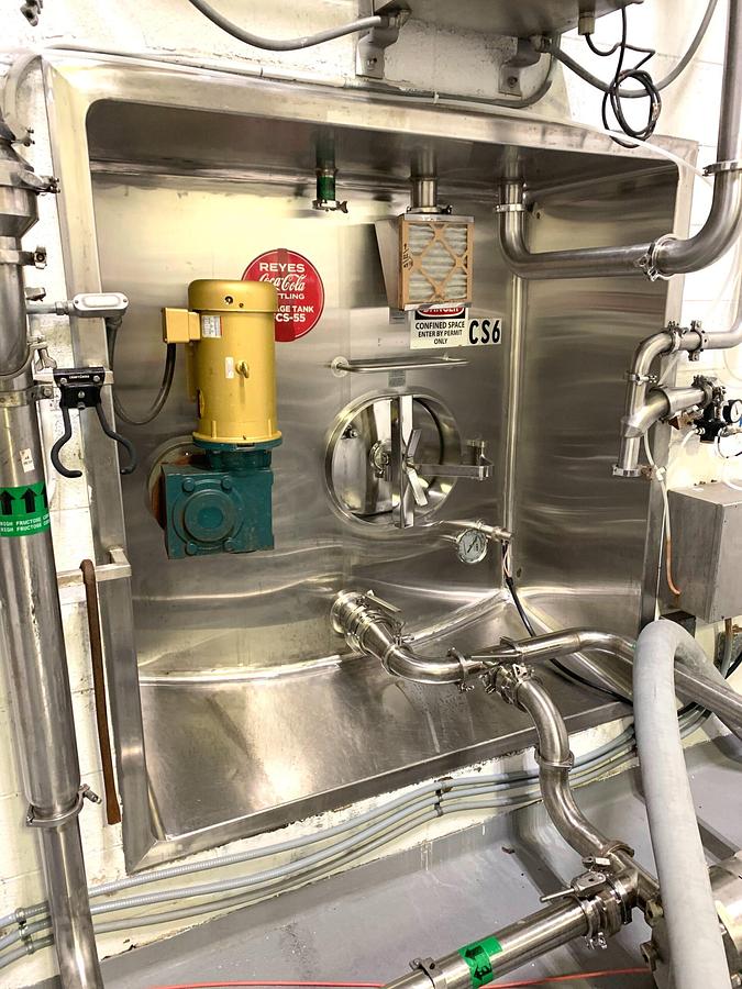 Used Used Cherry Burrell 15,000 gallon Stainless Steel Silo.