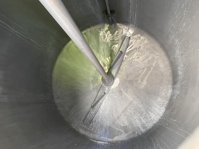 Used Used Circleville Metal Works Inc. approximately 750 gallon 304 stainless steel vertical mix tank