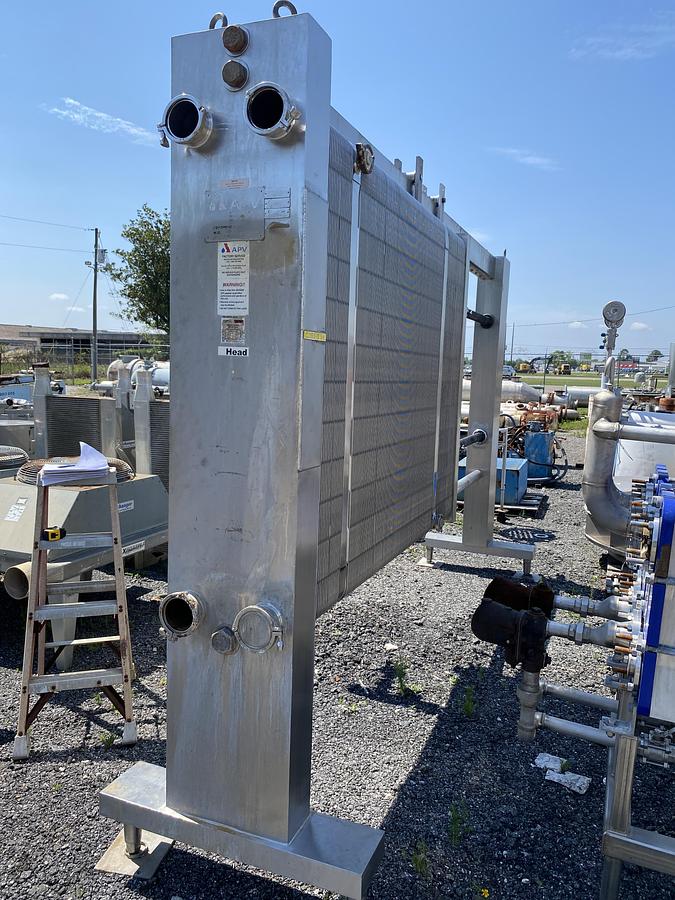 Used Used APV Crepaco Inc. sanitary stainless steel multi-stage plate heat exchanger