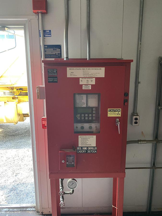 Used Used Complete Diesel Fire Pump skidded Building