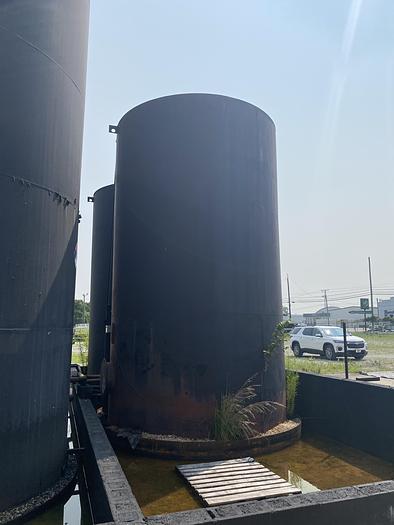 Used Used approximately 11,500 gallon carbon steel vertical storage tank