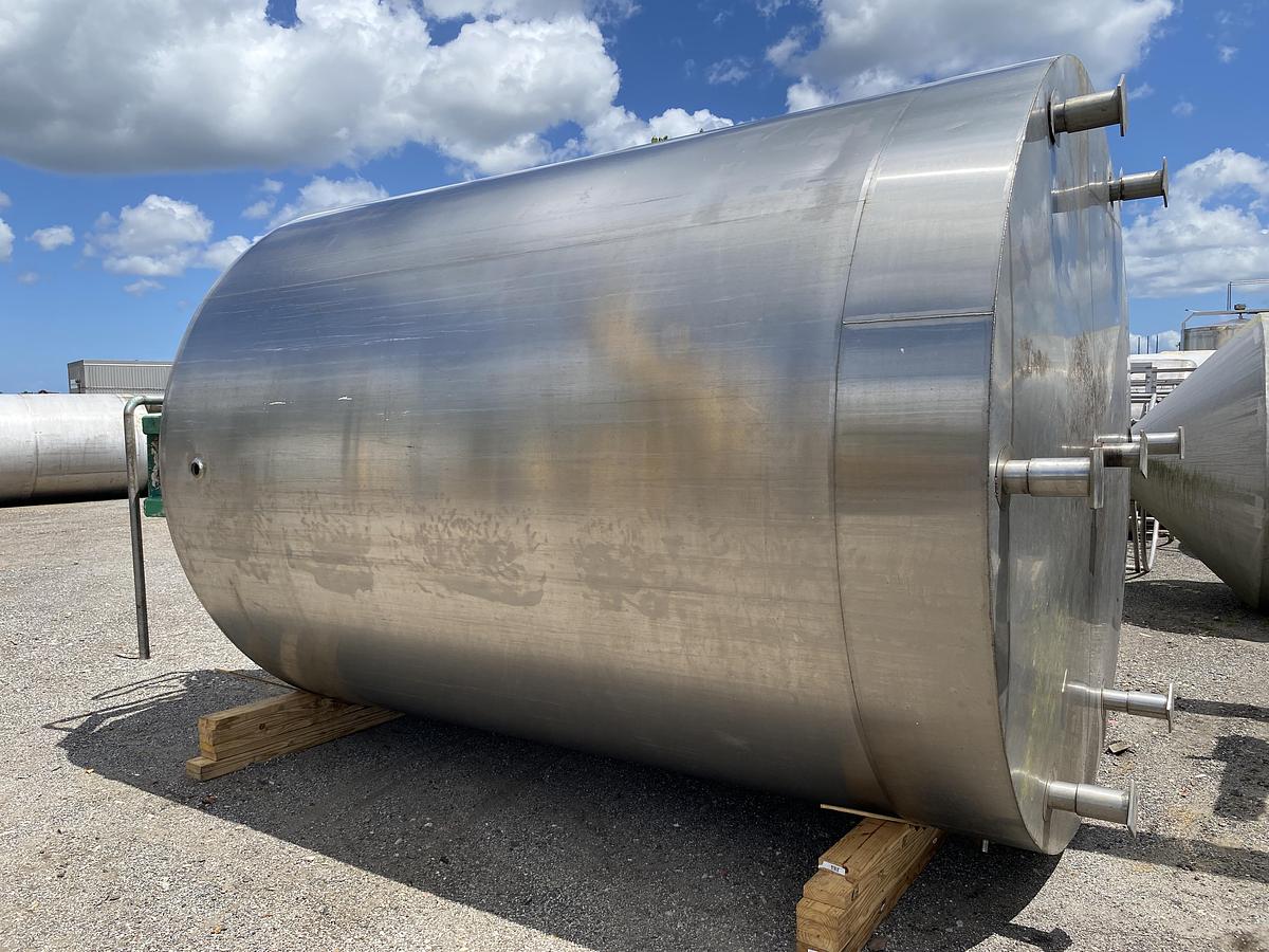 Used Used approximately 5000 gallon food grade sanitary stainless steel juacketed batch processor