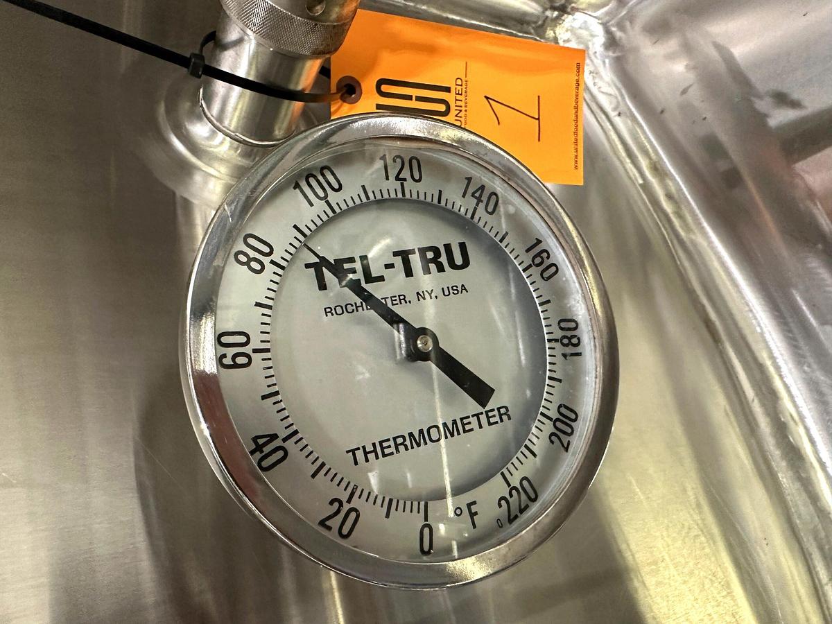 Used Used Cherry Burrell 15,000 gallon Stainless Steel Silo.