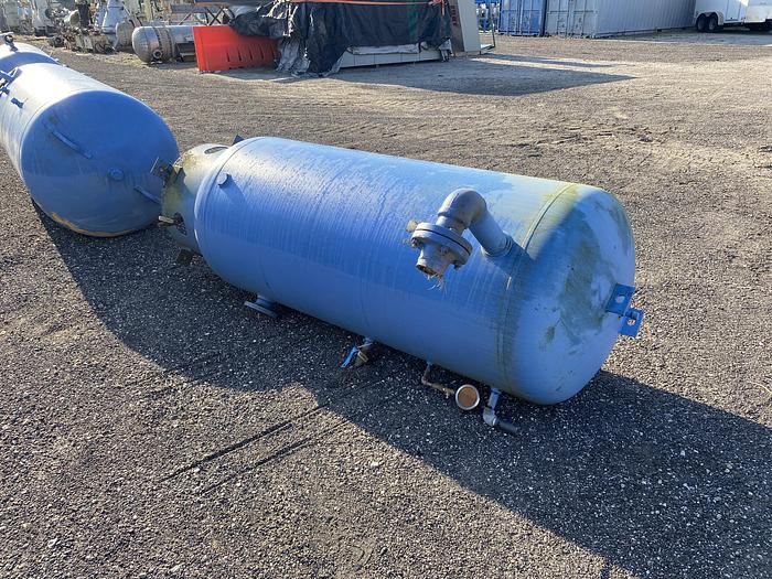 Used Used Silvan Industries approximately 330 gallon vertical carbon steel air receiver.