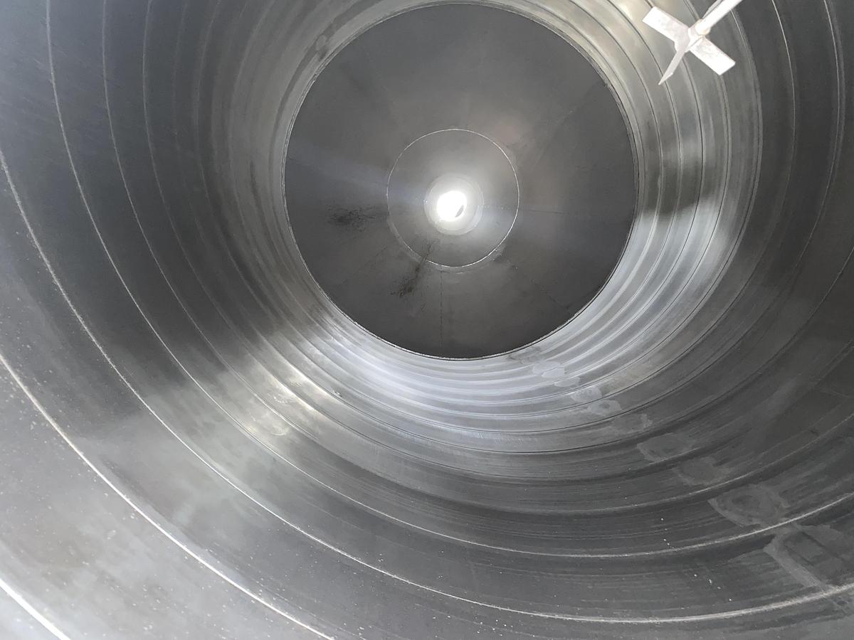 Used Used Conair Inc. 1873 cu ft Spiral Aluminum vertical bulk material silo