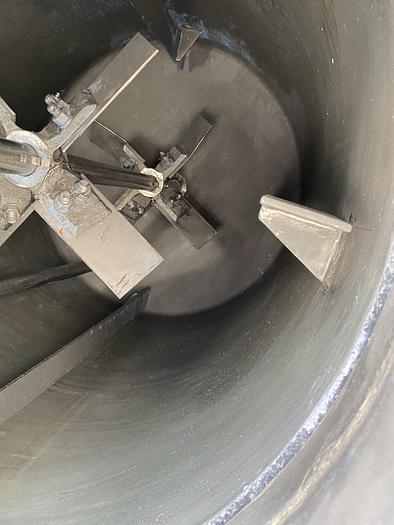 Used Used Circleville Metal Works approximately 150 gallon 304 stainless steel vertical mix tank