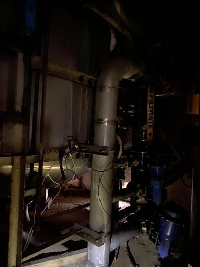 Used Used Tate Metalworks approximately 4,000 gallon 2205 duplex stainless steel vertical sand filter