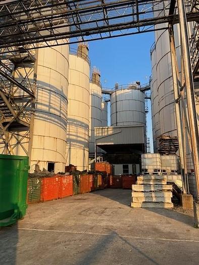 Used (16) Used Peabody TecTank 24,330 cu ft bolt-together carbon steel silos.