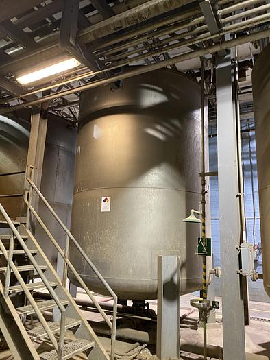 Used Used Gaston County approximately 8000 gallon 304 stainless steel vertical tank
