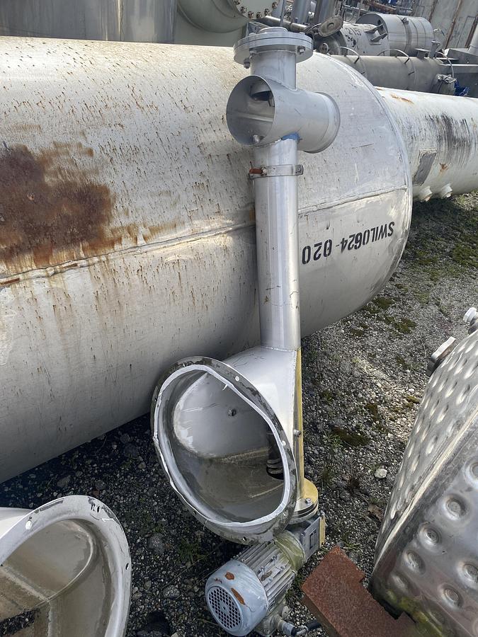 Used Used approximately 40 cu ft.  stainless steel vertical hopper