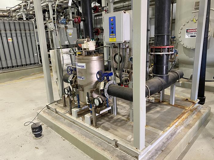 Used Used The Eliminator Automatic Self-Cleaning Strainer by Fluid Engineering UF dual strainer skid