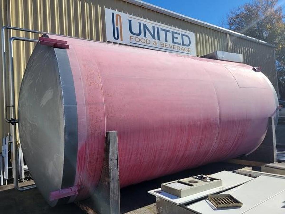 Used Used Cherry Burrell 15,000 gallon Stainless Steel Silo.