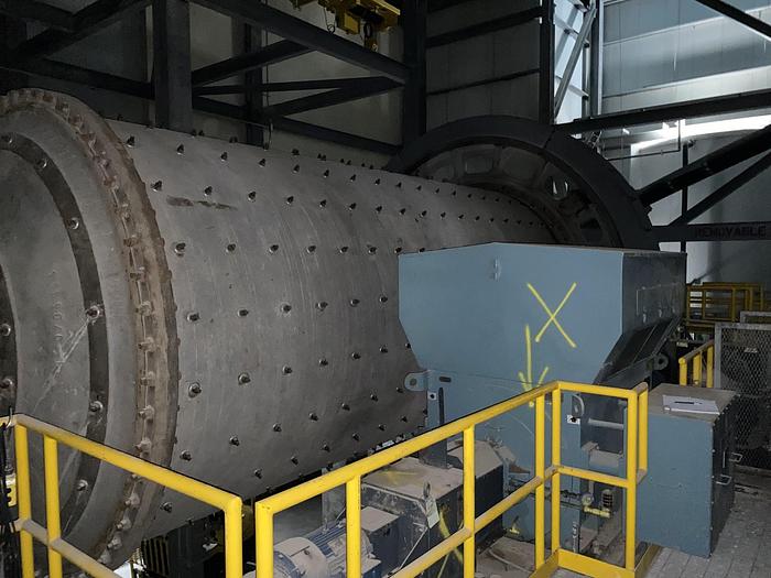 Used Used FFE Minerals single compartment tube mill wet grinding ball mill