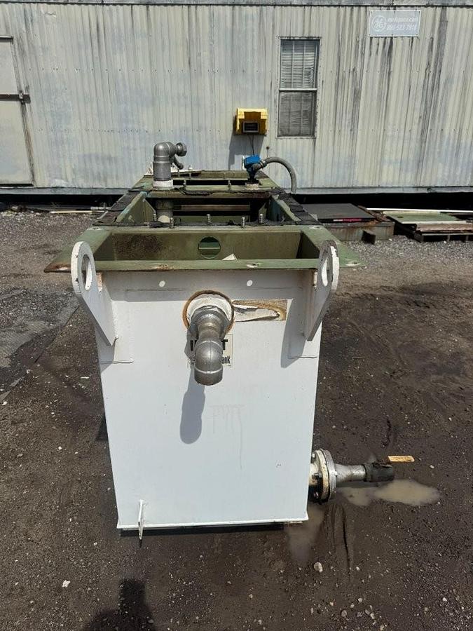 Used Used Highland Tank approximately 300 gallon rectangular  carbon steel oil/water separator tank