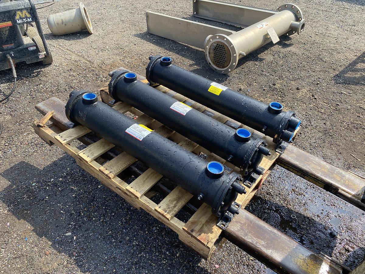 Unused Thermal Transfer Products 316 SS horizontal approximately 81 sq ft. shell and tube heat exchanger