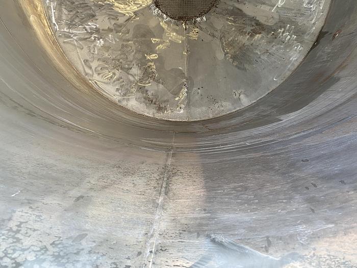 Used Used Gaston County approximately 2800 gallon 304L stainless steel vertical tank