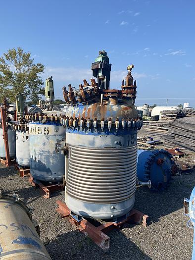 Used Pfaudler 300 gallon vertical glass lined vacuum receiver