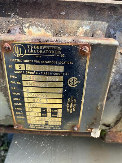 Used Used Pureflo lobe pump model 25200-1910VMID