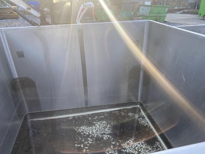 Used Used Tote Systems approximately 650 gallon stainless steel square bin