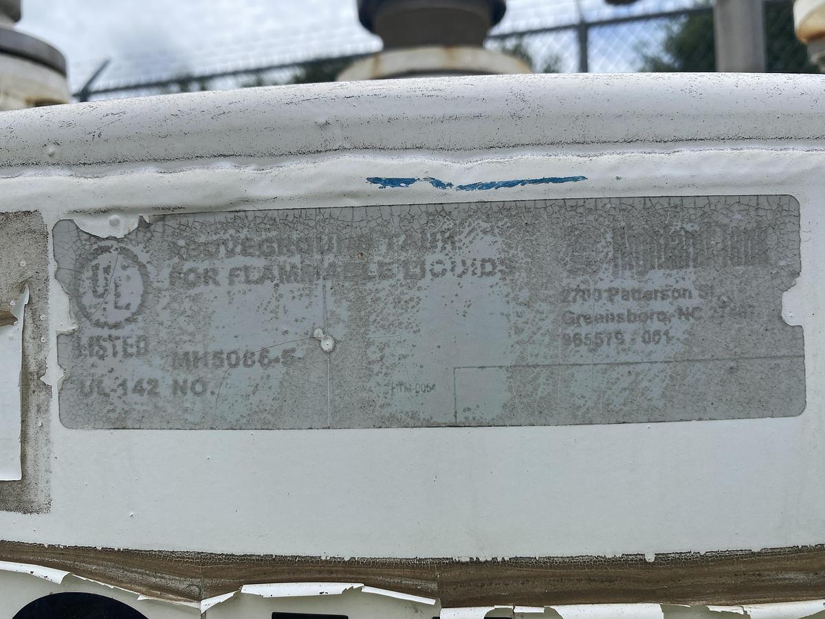 Used Used Highland Tank approximately 500 gallon vertical carbon steel waste oil tank.