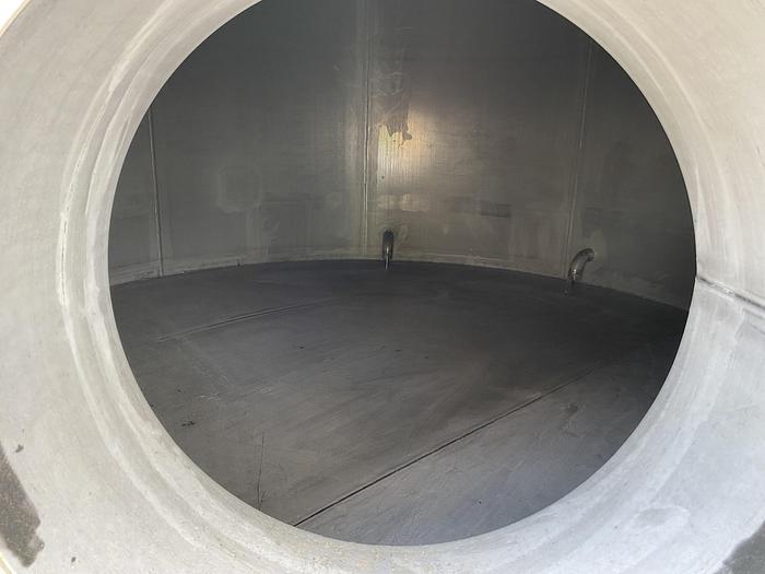 Used Used Bendel 7000 gallon 316 SS vertical storage tank.  10' diameter X 12' high straight side