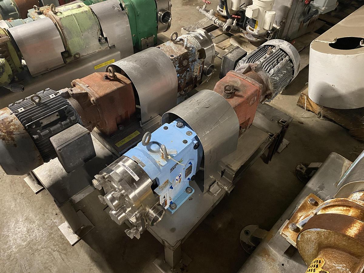 Used Used Waukesha Cherry Burrell sanitary Rotary Pump Model 060