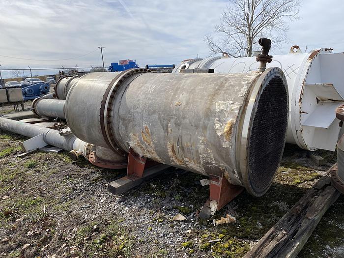 Used Used Perry 2255 Sq. Ft. 304 stainless steel shell and tube heat exchanger