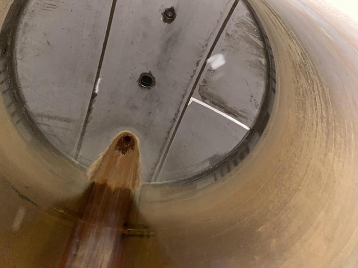 Used Used Gaston County approximately 8000 gallon 304 stainless steel vertical tank