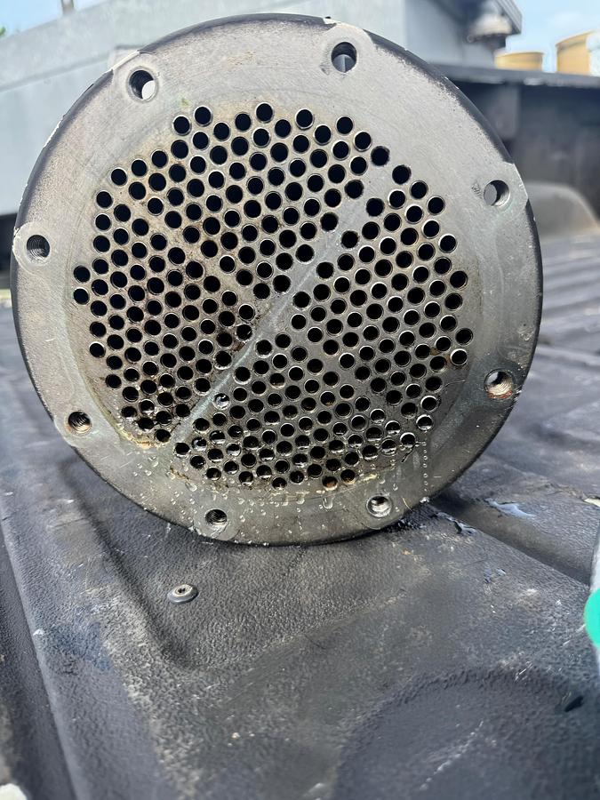 Unused Thermal Transfer Products 316 SS horizontal approximately 81 sq ft. shell and tube heat exchanger