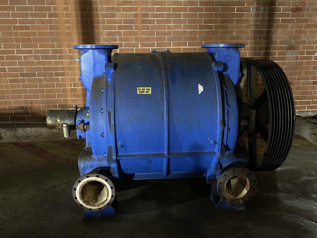 Used Used Remanufactured Nash Model CL-6002 cast iron single stage liquid ring vacuum pump