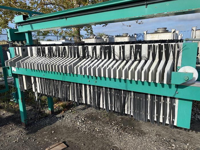 Used Used Netzsch Inc. Model 800 MM/I/38 poly propylene plate and frame press