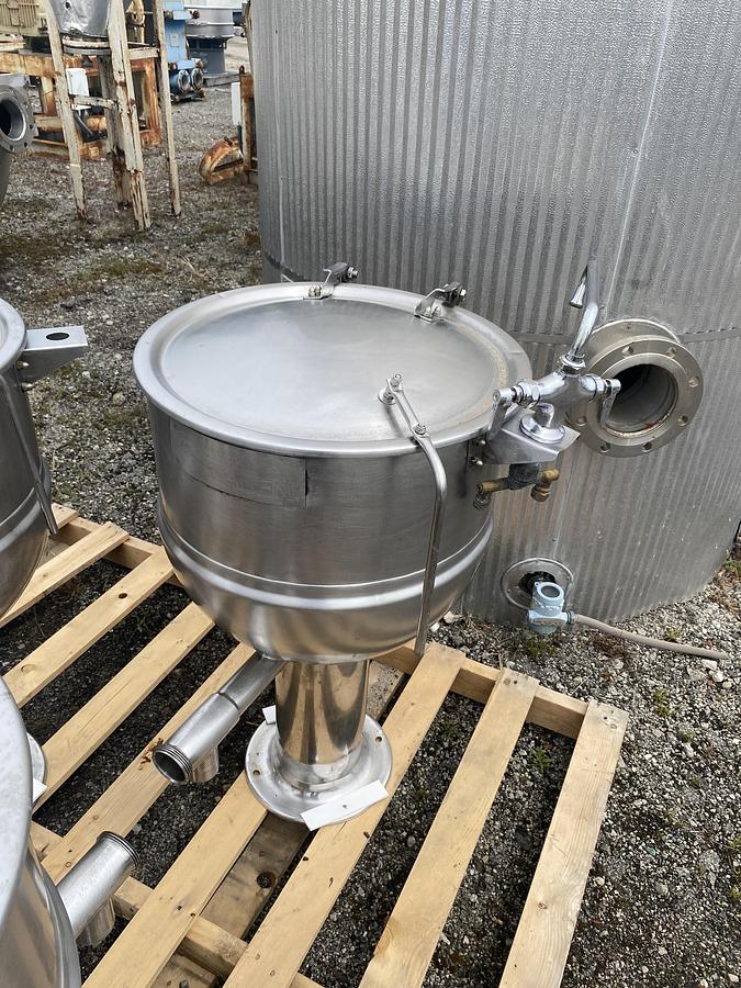Used Used Groen 20 gallon 316 stainless steel jacketed stationary kettle