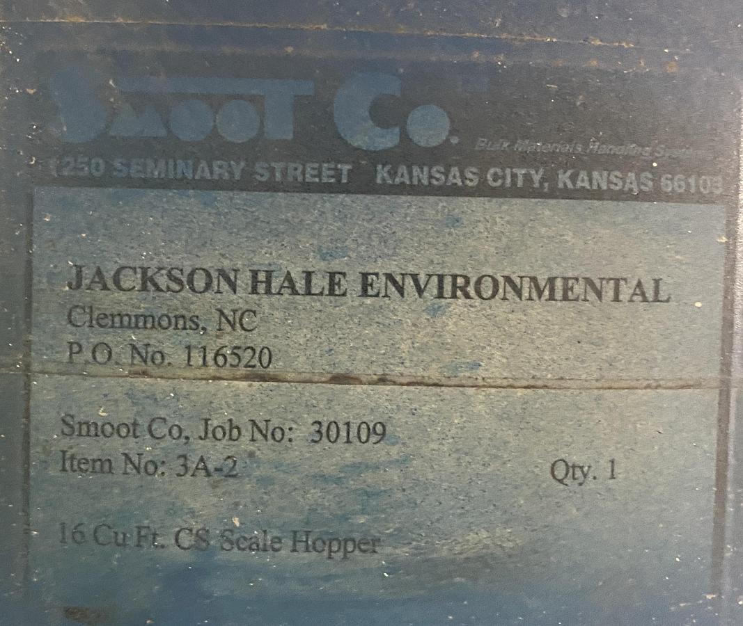 Used Used Smoot Vacuum Transfer System