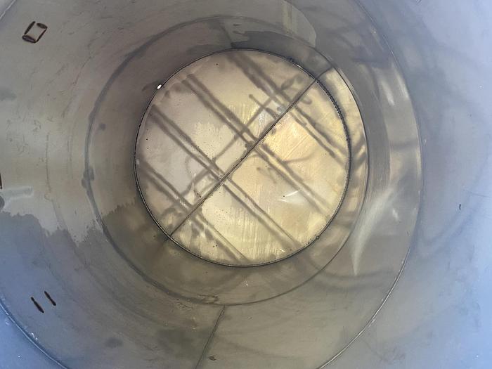 Used Used FESCO approximately 3500 gallon 304 stainless steel vertical storage tank.