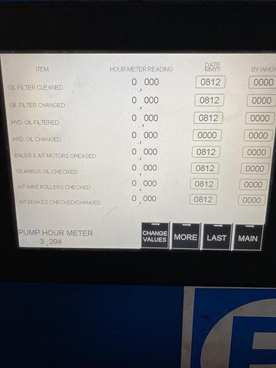 Used Used 5200 Series EO-3310 Balemaster Model 5260G-8 Horizontal Auto Tie Baler System