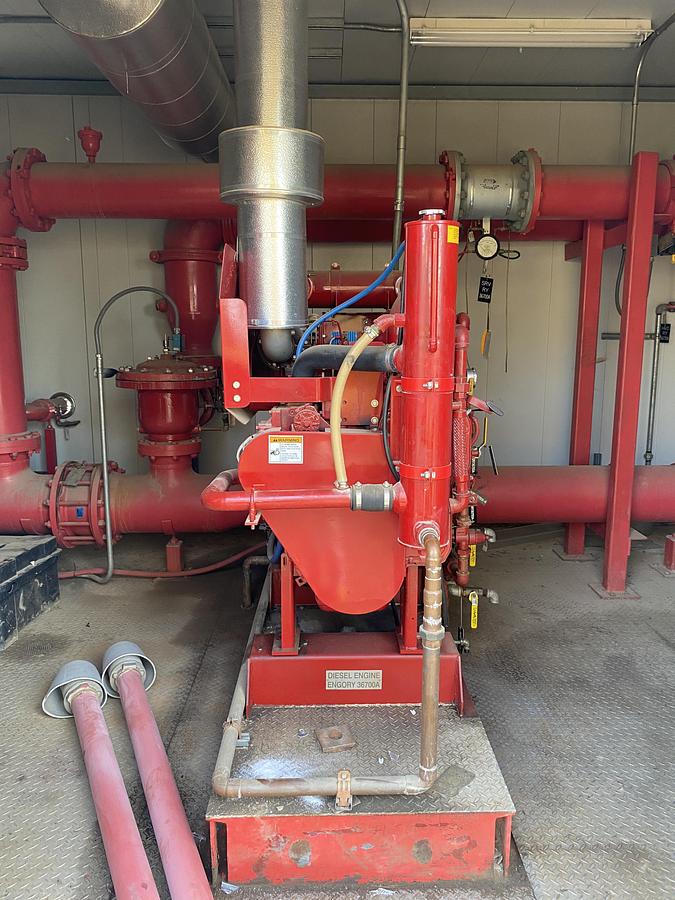 Used Used Complete Diesel Fire Pump skidded Building