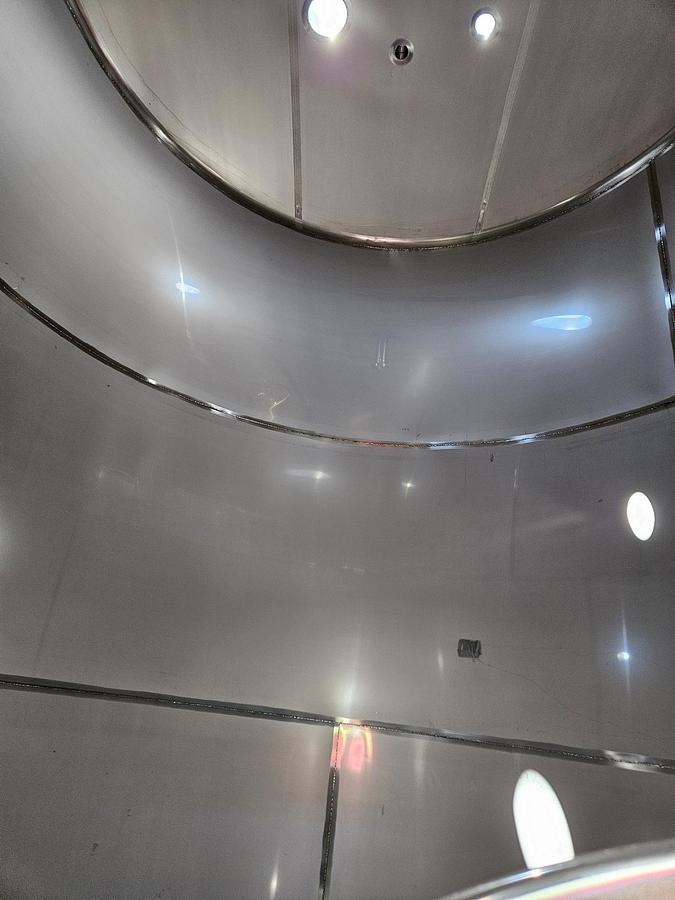 Used Used JBF Stainless 10,380 gallon 304 stainless steel sanitary vertical storage tanks