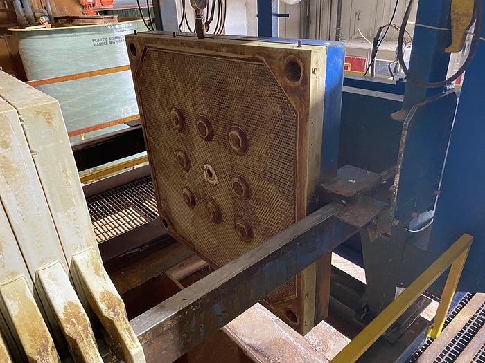 Used Used Netszch Model 1200-84/105 100 cu ft.  Poly plate and frame press