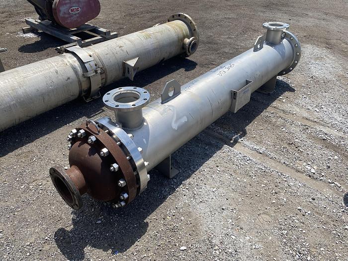 Used Used Bendel approximately 150 sq ft. 304L/347 stainless steel horizontal heat exchanger