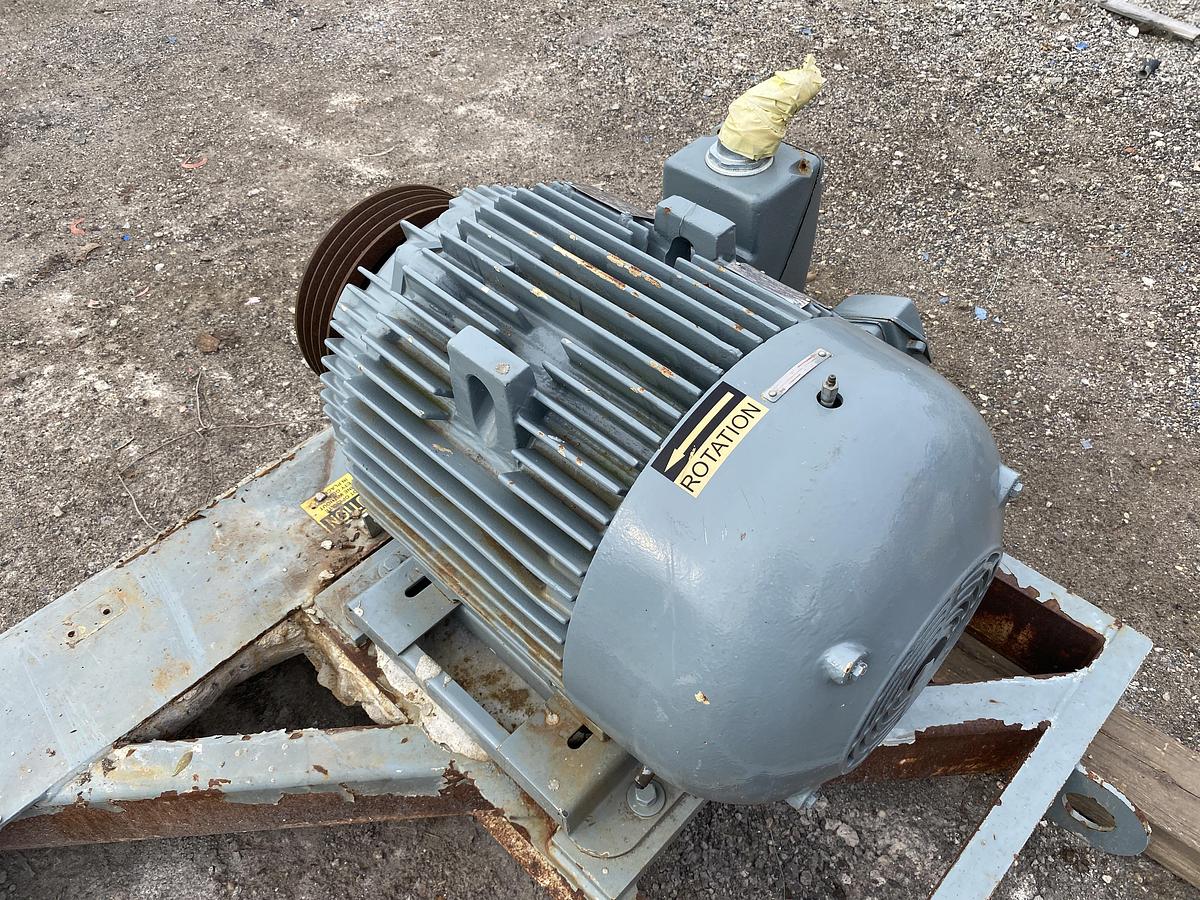 Used (3) Used  75 HP GE Extra Severe Duty AC Motors