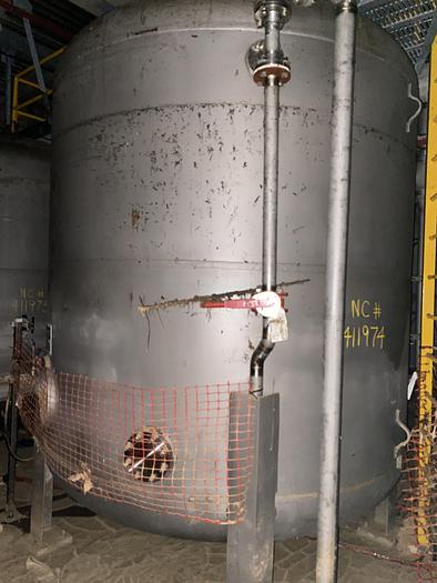 Used Used Culligan approximately 2,500 gallon stainless steel media tank