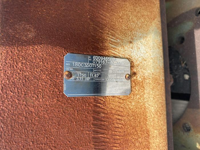 Used Used Right-Angle Drive with 12' long SS Shaft and Blades