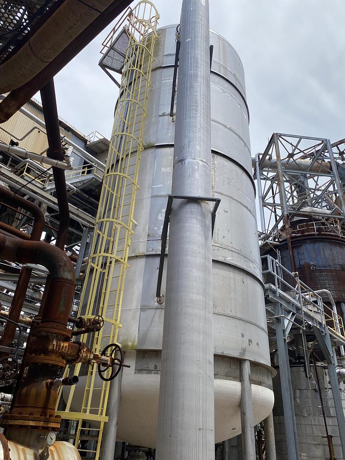 Used Used Erected Steel Products 54,000 gallon 304L vertical stainless steel tank