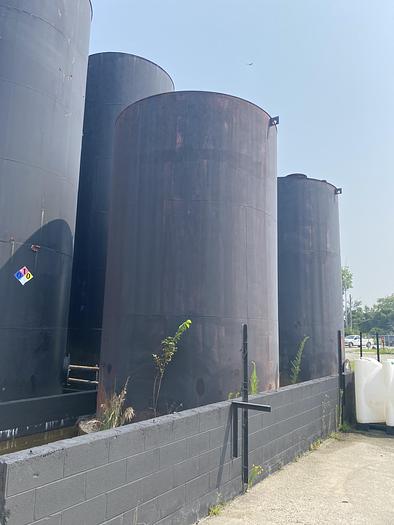 Used Used approximately 11,500 gallon carbon steel vertical storage tank