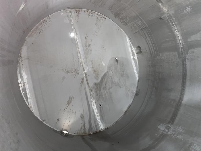 Used Used Wolfe Mechanical approximately 10,000 gallon 304L stainless steel vertical tank