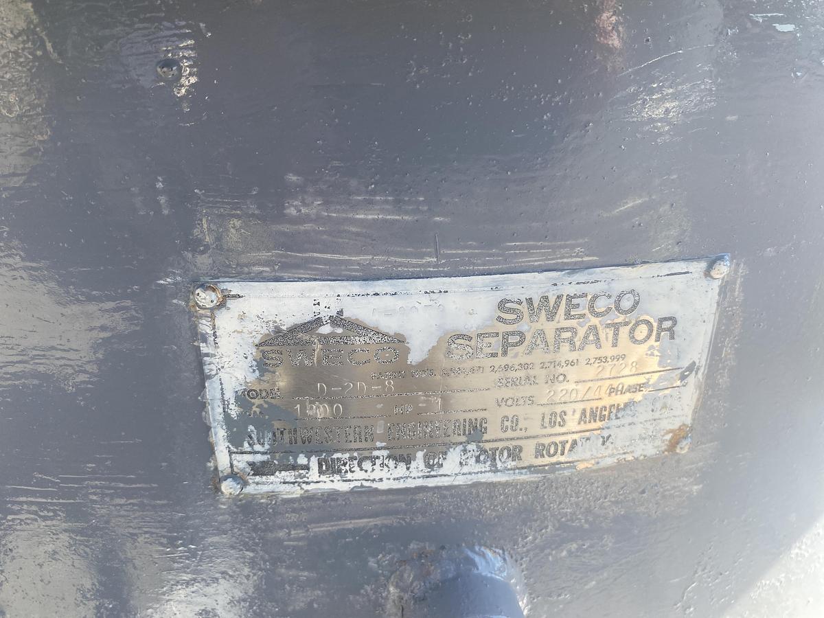 Used Used 48" Stainless Steel Sweco Screener Model D-2D-8